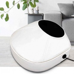 220V 45W PU Leather Electric Foot Massager Machine 3 Levels Automatic Heating Kneading Relax Warmer