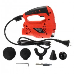 220V 6 Mode Professional Electric Massager 3000rpm Spine High Frequency Vibrating Body Muscle Training Handheld Massager Set Exercising Body Relaxation Slimming