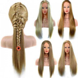 23'' Hairdressing Training Mannequin Practice Head Styling Salon + Free Clamp