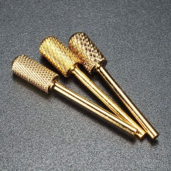 2.35mm Gold Tungsten Steel Nail Drill Bit Electric Machine Tool Manicure Grinding Polish