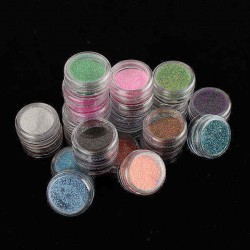 24 Color Acrylic Glitter Nail Powder Set Decoration