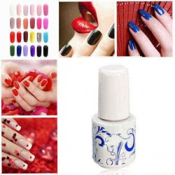 24 Colors 6ML Blue And White Porcelain Soak Off UV Gel Nail Art Polish