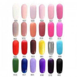 24 Colors 6ML Blue And White Porcelain Soak Off UV Gel Nail Art Polish