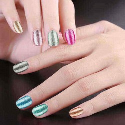 24 Colors 8ml Metallic Nail Gel Polish UV LED Gel Soak off Manicure Long Lasting