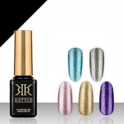 24 Colors 8ml Metallic Nail Gel Polish UV LED Gel Soak off Manicure Long Lasting