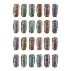 24 Colors Glitter Diamond-sliver Micro Grain Nail Art UV Gel Polish Soak Off Dreamlike