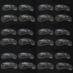 24Pcs Makeup DIY Eyebrow Stencils Shaping Model Templates Tool