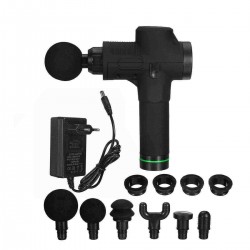 24V 2600mAh LCD Muscle Massager 6 Head Massage G un 20 Gears 3200RPM Deep Tissue Massager for Muscle Tension Relief Percussion Massager