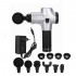 24V 2600mAh LCD Muscle Massager 6 Head Massage G un 20 Gears 3200RPM Deep Tissue Massager for Muscle Tension Relief Percussion Massager