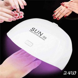 24W Professional LED SUNX4 UV Nail Dryer Gel Polish Lamp Light Manicure Machine
