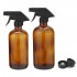 250/500ML Amber Glass Spray Bottles Sprayer Trigger For Aromatherapy Dispenser
