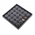 25pcs Empty Black Nail Boxes Container Rhinestone Dried Flower Storage Content Sponge Jewelry