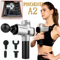 2600mAh Cordless Massage G un Handheld Muscle Massager Percussion Massager 3 Speed Massager With 4 Heads for Muscle Relief