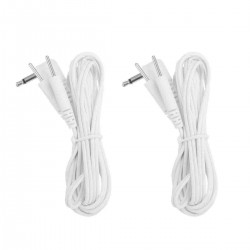 2Pcs 3.5mm Replacement Electrode Pads Lead Cable Wire Connection for Tens Electric Massager