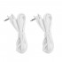 2Pcs 3.5mm Replacement Electrode Pads Lead Cable Wire Connection for Tens Electric Massager