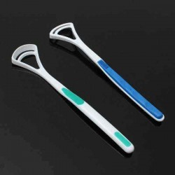 2Pcs Oral Dental Care Tongue Cleaner Brush Scraper Bad Breath