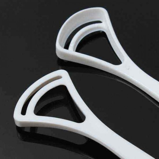 2Pcs Oral Dental Care Tongue Cleaner Brush Scraper Bad Breath