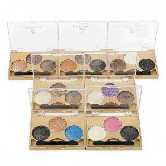 3 Colors Smokey Eye Shadow Palette Kit Glitter Shimmer Eyeshadow Gold Eyes Makeup Set 3 Colors Smokey Eye Shadow Palette Kit Glitter Shimmer Eyeshadow Gold Eyes Makeup Set