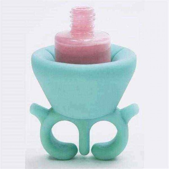 3 Colors Wearable Nail Polish Bottle Display Silicone Round Holder Stand 3 Colors Wearable Nail Polish Bottle Display Silicone Round Holder Stand