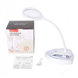 3 Gears Handheld Magnifier 5-10X Reading Magnifying Glass Lens Loupe with 15 LED Lights