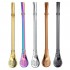 3 In1 Multi-function Environment-friendly Lightweight Stainless Steel Metal Drinking Straw Reusable Straws Drinking Tea Yerba Mate Straw Gourd Bombilla Filter Spoon Straws