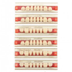 3 Set 84*1 A2 Color Denture Dental Acrylic Resin Teeth Upper + Lower Shade