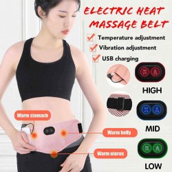 3 Speed Electric Infrared Vibration Body Belt Electric Massager W/ Heat Function