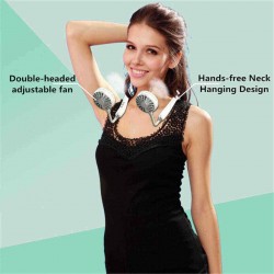 3 Speed Hands-free Neck Hanging USB Charging Outdoor Mini Portable Fan