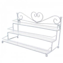 3 Tiers Alloy Nail Polish Display Organizer Rack Stand Cosmetic Makeup