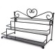 3 Tiers Alloy Nail Polish Display Organizer Rack Stand Cosmetic Makeup 3 Tiers Alloy Nail Polish Display Organizer Rack Stand Cosmetic Makeup
