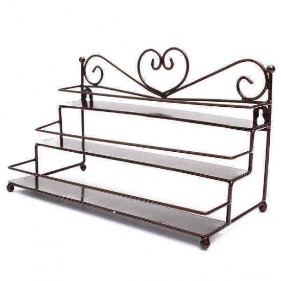 3 Tiers Alloy Nail Polish Display Organizer Rack Stand Cosmetic Makeup 3 Tiers Alloy Nail Polish Display Organizer Rack Stand Cosmetic Makeup