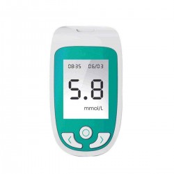 3 in 1 Cholesterol Blood Glucose UA Testing Meter Kit Test Strips Sterile Lancet