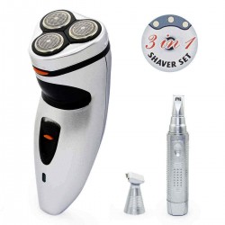 3 in 1 Smart Electric Rechargeable Low noise Hair Trimmer Shaver Cutter Clipper Men Kit with Mirror