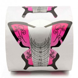300Pcs Nail Art Butterfly Extension Forms Tips Guide Tool Acrylic UV Gel Stickers Manicure