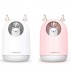 300ml Bear LED Ultrasonic USB Air Humidifier Anti-dry Burning Aroma Essential Oil Diffuser