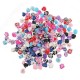 30pcs 3D Ceramic Rhinestone Rose Flower Nail Art Decorations