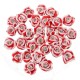 30pcs 3D Ceramic Rhinestone Rose Flower Nail Art Decorations