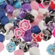30pcs 3D Ceramic Rhinestone Rose Flower Nail Art Decorations