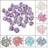 30pcs 3D Ceramic Rhinestone Rose Flower Nail Art Decorations