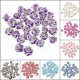 30pcs 3D Ceramic Rhinestone Rose Flower Nail Art Decorations