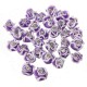 30pcs 3D Ceramic Rhinestone Rose Flower Nail Art Decorations