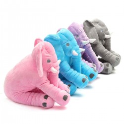30x35cm Baby Lumbar Pillow Long Nose Elephant Doll Pillow Soft Plush Stuff Toys