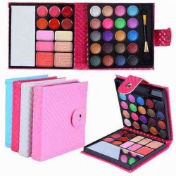 32 Colors Eyeshadow Shimmer Matte Palette Mirror Brush Makeup Case Eye Cosmetic Set