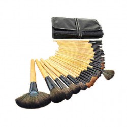 32PCS Professional Fiber Makeup Brushes Set Foundation Cosmetic Powder Brush With PU Bag