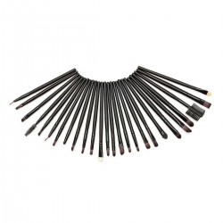 32pcs Pink Eyeshadow Eyebrow Blush Makeup Brushes Cosmetic Tools Set Soft