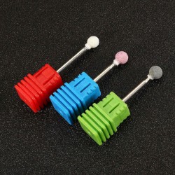 3/32 Inch Electric Nail Drill Bits Replacement Polishing Heads Ceramic Acrylic Manicure Tool