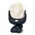 360 Degree Adjustable Portable 2 In 1 Clip On Fan Camping Fan USB Rechargeable Mini Desk Pram Fan