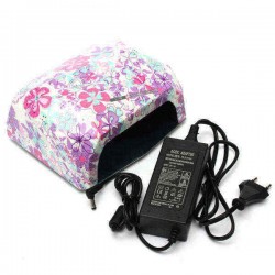 36W 100~240V Leopard Flower Manicure Timer LED Lamp Curing Nail Art UV Gel Dryer