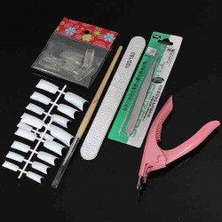 36W UV Gel Lamp Nail Art Manicure Tips Curing Set Kit