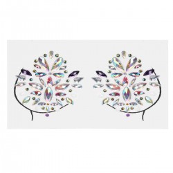 3D Acrylic Breast Decoration Rhinestone Sticker Body Stage Masquerade Show Makeup Decorations